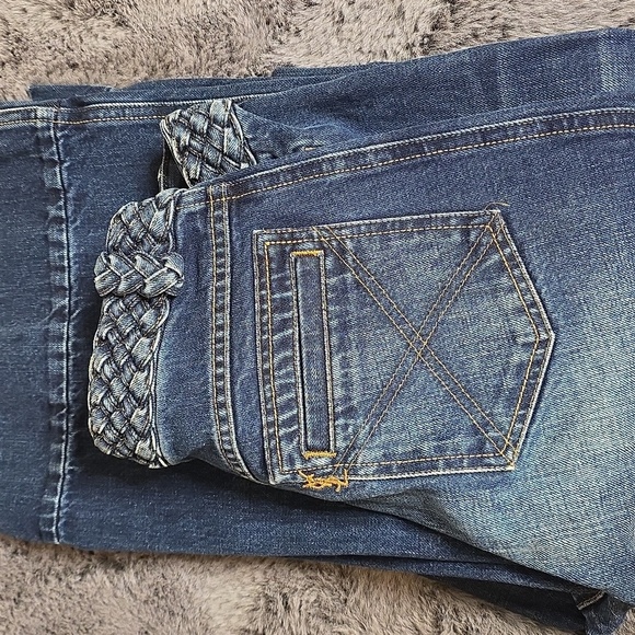 Yves Saint Laurent Rive Gauche YSL F38 Wide Leg with braided waistband (US 6) - Picture 1 of 15